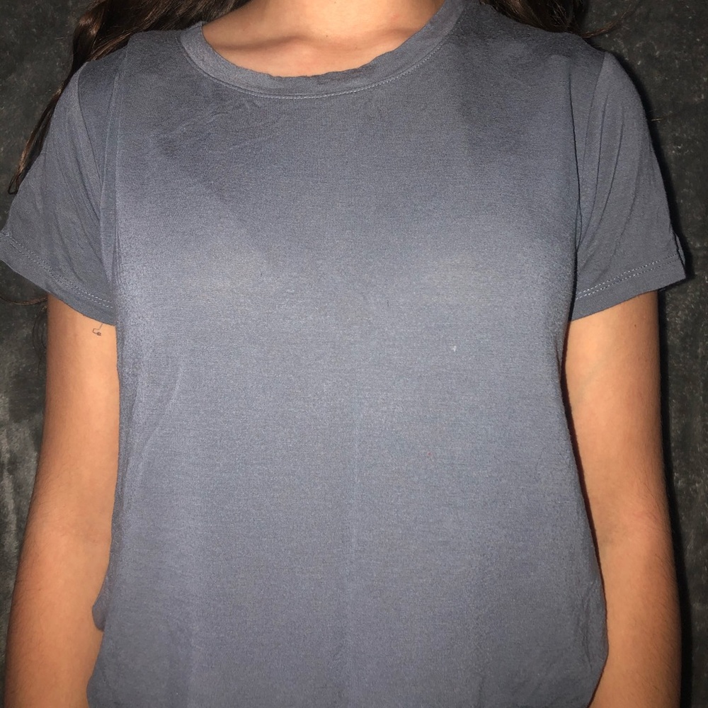 Grey crop top